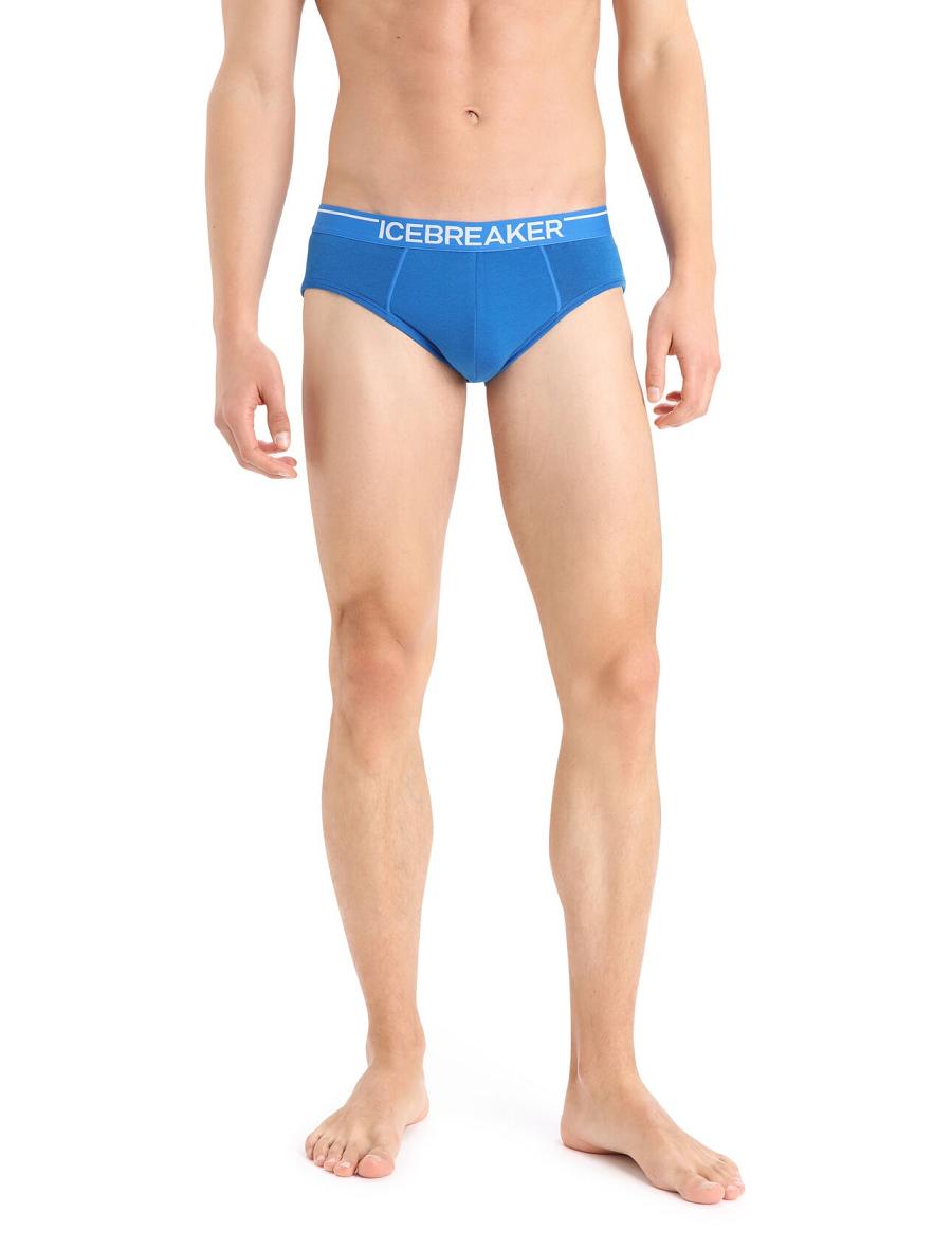 Bielizny Icebreaker Merino Anatomica Briefs Męskie Niebieskie | PL 1651EBCX